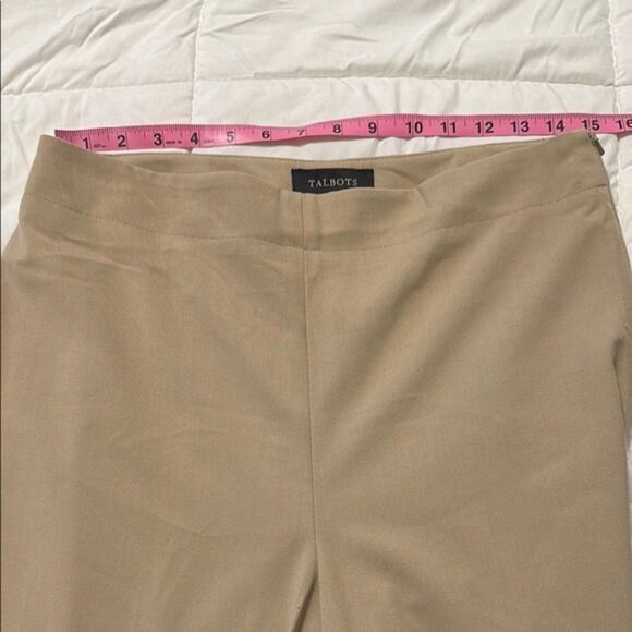 Talbots Hollywood Pullon Pants Womens 10 Stretchy Zip Straight Leg High Rise - Picture 11 of 12
